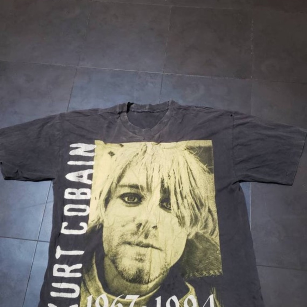 1994 Rare  Vintage Kurt Cobain T-shirt Nirvana True Vintage tee single stitch L - Picture 8 of 12